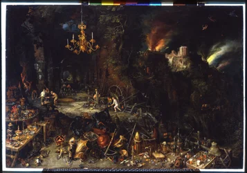 Das Feuer von Brueghel Jan I (1568-1625) 1621
