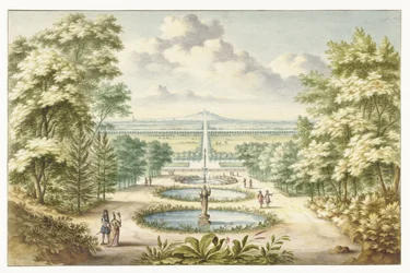 Amphitheater in Kleve, nach Norden gesehen