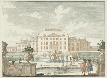 Ansicht der Rückseite des Palastes Het Loo