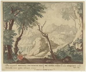 Hirte und Hirtin ruhen sich unter einem Baum aus