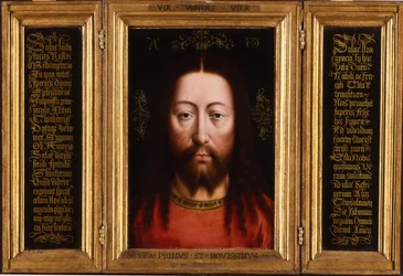 Triptychon: Christus als Salvator Mundi