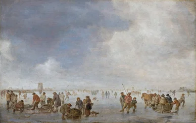 Winterszene auf dem Eis