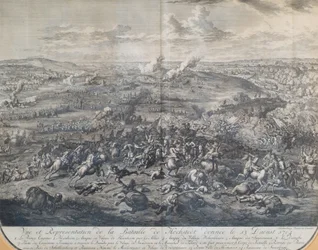 Die Schlacht bei Höchstädt am 13. August 1704