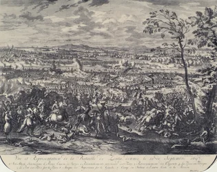 Die Schlacht bei Zenta am 11. September 1697