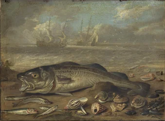Fische und Meereslandschaft