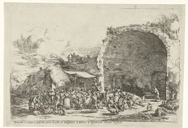 Feierlichkeiten bei den Ruinen der Grotte der Nymphe Egeria