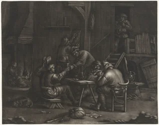 Gasthaus mit trinkenden Männern