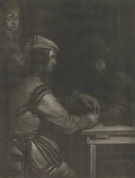 Szene in einem Gasthaus