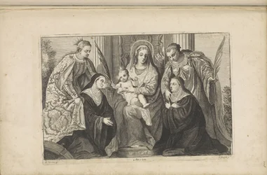 Maria mit dem Christuskind, der Hl. Lucia, der Hl. Katharina von Alexandrien und zwei Stiftern