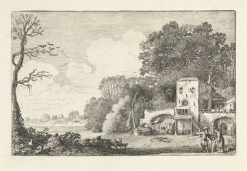 Landschaft mit der Vertreibung von Hagar und Ismael