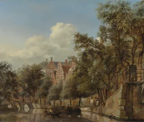 Die Herengracht in Amsterdam, von der Leliegracht aus gesehen