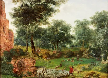 Bewaldete Landschaft, ca. 1690-1700