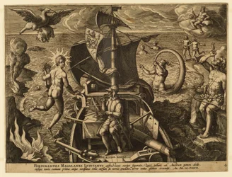 Ferdinandes Magalanes Lusitanus, Tafel 4 aus "Americae Retectio"