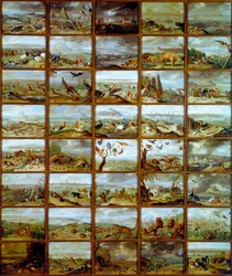 Tafel mit verschiedenen Tierarten