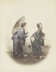 Japanische Frauen in traditioneller Kleidung