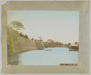 Schloss Tokio, Japan (handkoloriertes s/w-Foto)
