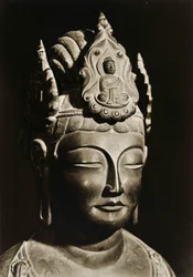 Yumechigai Kannon aus der frühen Nara-Periode, Horyuji, Nara, Japan