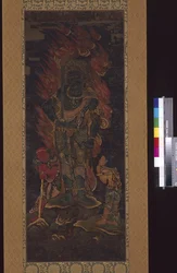 Acala Vidyārāja (Fudō Myōō) und zwei Begleiter