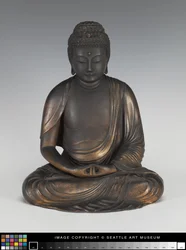 Amida Buddha auf einem Lotus-Podest
