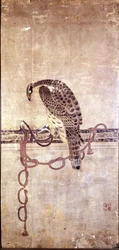 Falke. Japanisches Werk aus dem 15. Jahrhundert von Daysen. Genua, Museo Chiossone