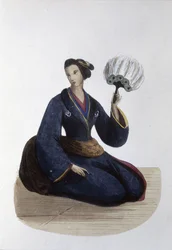 Japanische Dame, 1860