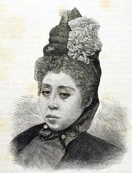 Meiji-Ära. Prinzessin Komatsu von Japan. Illustration von 1887 (Gravur)