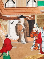 Osakazu Byobu - Japanischer achtteiliger Wandschirm