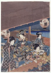 Teil des Genji-Triptychons