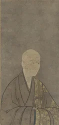 Porträt von Muso Kokushi (1275-1351), Muromachi-Periode