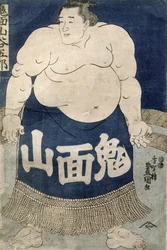 Sumo-Ringer (Farbholzschnitt)