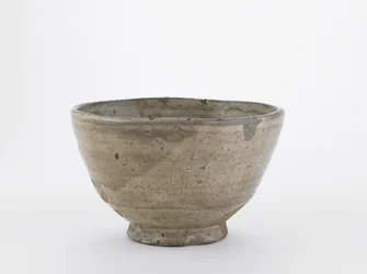 Teeschale mit eingedelltem Rand, Hagi, Yamaguchi Präfektur, Edo-Periode