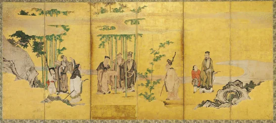 Die Sieben Weisen des Bambushains, Kanō-Schule