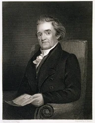 Noah Webster (1758-1843), graviert von Frederick W. Halpin (1805-80)