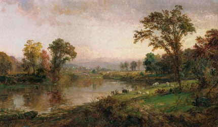 Flusslandschaft - Früher Herbst, 1888