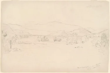 Studie für "Ansicht des Mt. Washington"
