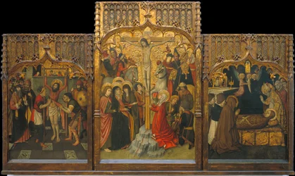 Martyrium des Heiligen Bartholomäus, Kalvarienberg und Tod der Heiligen Maria Magdalena