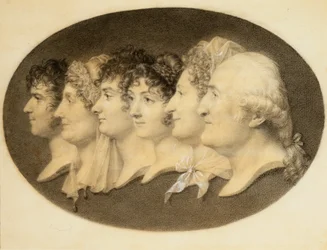 Profilporträt von Augustin und seiner Familie