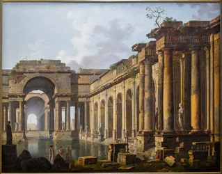 Ruinen eines antiken Bades