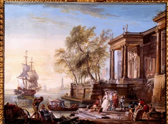 Marine bei Sonnenuntergang