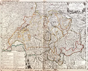 Frankreich (Region: Lothringen, Elsass, Franche-Comté, Rhône-Alpes), Schweiz, Deutschland (Bundesland: Baden-Württemberg, Bayern), Liechtenstein, Österreich (Bundesland: Vorarlberg), Italien (Region: Lombardei, Piemont, Aostatal)