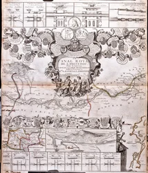 Projekt für den Bau eines Kommunikationskanals zwischen dem Atlantischen Ozean und dem Mittelmeer, einschließlich Teil etwa zwischen Pexiora und Ouveillan; in der Region Languedoc-Roussillon, Frankreich