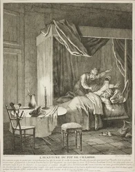 Das Abenteuer des Nachttopfs, Platte vier aus Scènes du Roman Comique