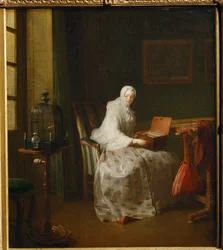 Die Serinette, auch Dame, die ihre Vergnügungen variiert genannt