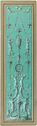Paneel mit Arabesken für das Hôtel de Salm, Paris