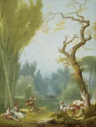 Ein Spiel von Pferd und Reiter, ca. 1775-80