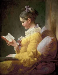 Junges Mädchen beim Lesen, ca. 1770