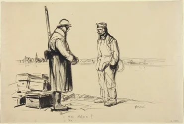 -Am Rhein? -Ja., um 1918