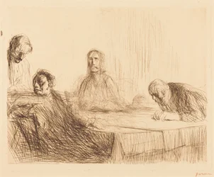 Das Abendmahl in Emmaus (zweite Platte)