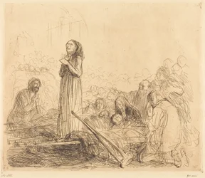 Lourdes, die Wundergeheilte (1. Tafel)