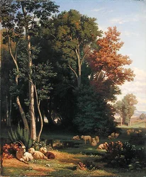 Landschaft und Tiere